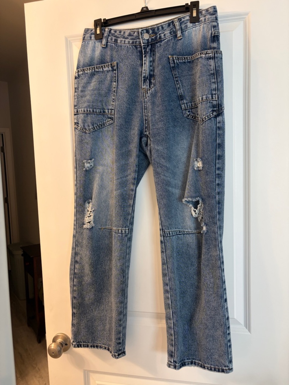 Women’s Distressed Blue Denim Jeans